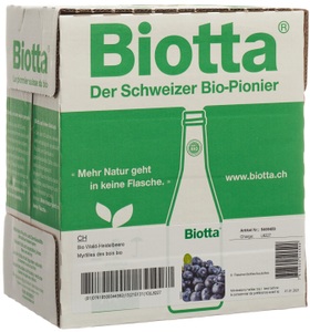 Biotta, Biotta Waldheidelbeere Bio (6x5 dl), Biotta Bio Waldheidelbeere (6x5dl)