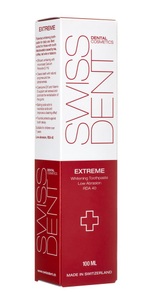 SWISSDENT Cosmetics AG, SWISSDENT Extreme Whitening Zahnpasta 100ML, entfernt Verfärbungen durch Kaffee und Tee und Nikotin,hellt Zähne auf, SLS-frei, SWISSDENT EXTREME Whitening Zahnpasta (100ml)