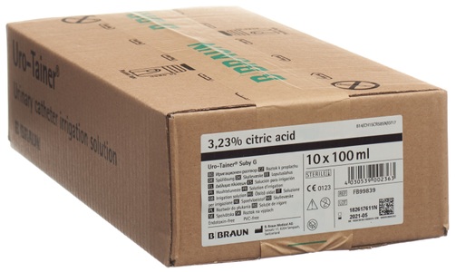Braun, Braun Uro-Tainer® Suby G (Zitronensäure 3,23%), Uro-Tainer® Suby G Zitronensäure 3,23 %