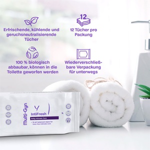 Multi-Gyn, Multi-Gyn® IntiFresh, Multi-Gyn IntiFresh Feuchttücher (12 Stk)