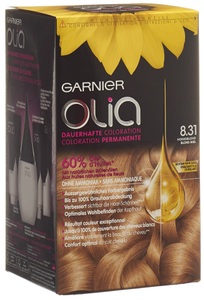 Garnier, GARNIER Haarfarbe 8.31 Golden Ashy Blond (1 Stück), Garnier Olia Haarfarbe 8.31 Golden Ashy Blond (1 Stk)