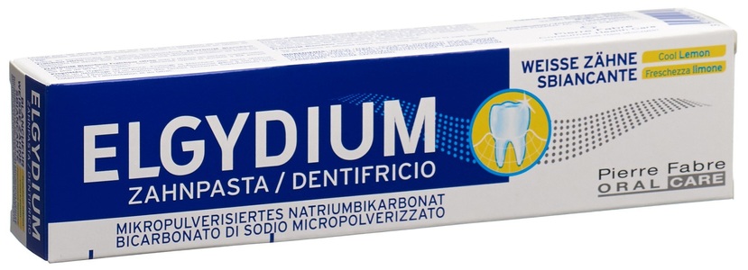 Elgydium, Elgydium Weisse Zähne Zahnpasta Cool Lemon (75 ml), ELGYDIUM Weisse Zähne Zahnpasta Lemon (75ml)