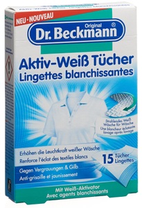 Dr. Beckmann, Dr. Beckmann Aktiv-Weiß Tücher (15 Stück), Dr.Beckmann Aktiv Weiß Tücher (15 Stk)
