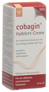 cobagin, cobagin Creme (15 ml), cobagin Halbfett-Creme für die Intimpflege (15ml)