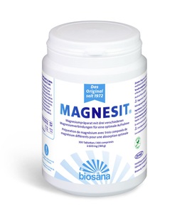 Magnesit, Magnesit Mineralsalz Tablette konzentriert (300 Stück), Magnesit Magnesium Tabletten