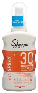 Sherpa Tensing, Sherpa TENSING Sonnenspray SPF 30 Invisible (175 ml), Sherpa Tensing Sonnenspray SPF 30 Invisible 175 ml
