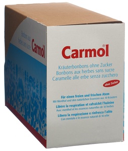 Carmol, Carmol Kräuterbonbons ohne Zucker (12x75 g), Carmol Kräuterbonbons ohne Zucker