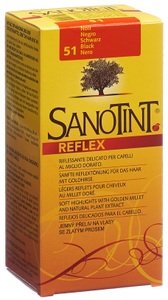 SANOTINT, SANOTINT Haartönung 51 schwarz (1 Stück), Sanotint Reflex Haartönung 51 schwarz