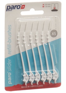 Paro, paro slider refill-brushes XS (6 Stück), paro slider refill-brushes XS (6 Stk)