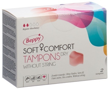 Beppy Soft, Beppy Soft Comfort Tampons Dry (2 Stück), BEPPY SOFT Comfort Tampons Dry 2 Stk
