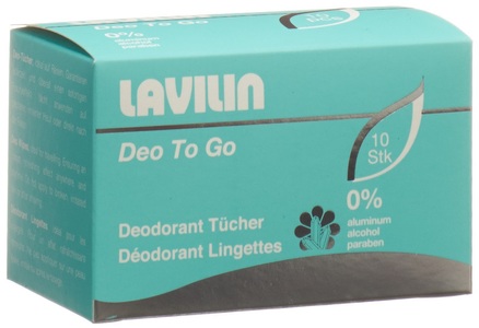 Lavilin, Lavilin Deodorant Tücher (10 Stück), Lavilin Deodorant Tücher Box 10 Stück
