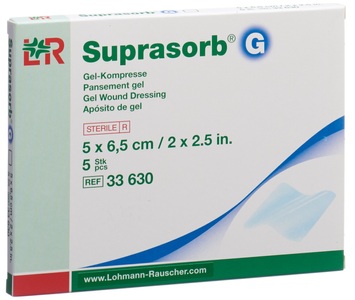Suprasorb, Suprasorb G Gel-Kompresse 5x6.5cm (5 Stück), Suprasorb G Gel-Kompresse 5x6.5cm (5 Stk)