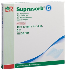Suprasorb, Suprasorb G Gel-Kompresse 10x10cm (5 Stück), Suprasorb G 10 x 10 cm