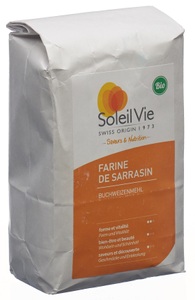 Soleil Vie, Soleil Vie Buchweizen Vollkorn Mehl bio (500 g), Soleil Vie Bio Buchweizenmehl Glutenfrei (500g)