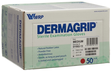 Dermagrip, Dermagrip Untersuchungs-Handschuhe Latex M steril (50 Paar), Dermagrip Untersuchungs-Handschuhe Latex M steril (50 Paar)