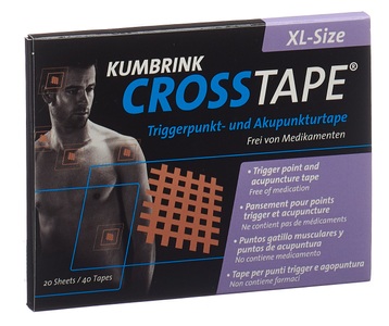 CROSSTAPE, CROSSTAPE Schmerz- Akupunkturtape XL (40 Stück), CROSSTAPE Schmerz- und Akupunkturtape Grösse XL (40 Stk)