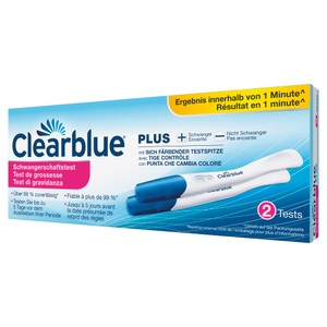 Clearblue, Clearblue Schwangerschaftstest Schnelle Erkennung (2 Stück), CLEARBLUE Schwangerschaftstest Schnell 2 Stück