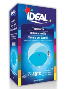 Ideal, IDEAL Baumwolle Color No15 türkis (1 Stück), IDEAL MINI Baumwolle Color No15 türkis (1 Stk)