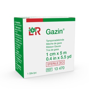 Gazin, Gazin Tamponadebinden 5cmx5m steril (1 Stück), Gazin Tamponadebinden 5cmx5m steril