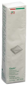 Gazin, Gazin Faltkompr 5x5cm 16f unsteril (100 Stück), Gazin Mullkompressen 5x5cm, 16-fach, unsteril (100 Stk)