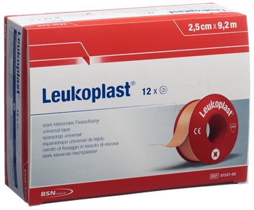 Leukoplast, Leukoplast Heftpflaster 9.2mx2.5cm hf (12 Stück), Leukoplast® 2,5 cm x 9,2 m