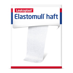 BSN MEDICAL, BSN MEDICAL Elastomull® haft kohäsive elastische Fixierbinde 10 cm x 20 m, Elastomull haft Gazebinde weiss 20mx10cm Rolle (1 Stk)