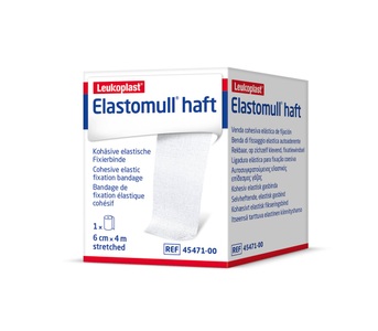 Elastomull, Elastomull Gazebinde weiss 4mx6cm (1 Stück), Elastomull haft Gazebinde weiss 4mx6cm Rolle (1 Stk)