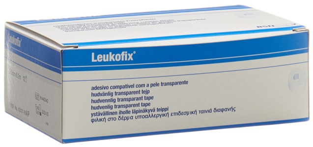 Leukofix, Leukofix Heftpflaster 9.2mx2.5cm transp (12 Stück), Leukofix Transparentes Pflaster mit hoher Hautverträglichkeit 9.2mx2.5cm