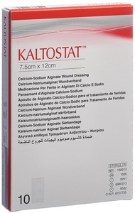 Kaltostat, Kaltostat Kompressen 7.5x12cm steril (10 Stück), Kaltostat Alginate Verband 7,5 cm x 12 cm ? 5 Stück