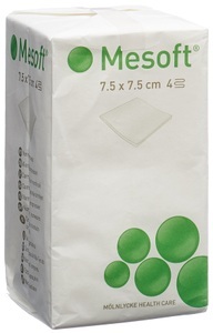 Mesoft, Mesoft Kompressen 7.5x7.5cm unsteril (100 Stück), Mesoft Kompressen 7.5x7.5cm (100 Stk)