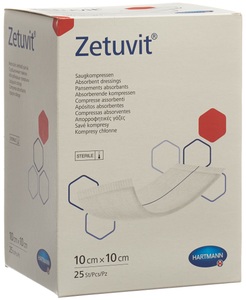 Zetuvit, Zetuvit Absorptionsverband 10x10cm steril (25 Stück), Zetuvit Absorptionsverband 10x10cm steril (25 Stk)