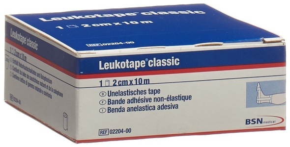 BSN medical GmbH, BSN medical GmbH Leukotape® Classic 2 cm x 10 m weiß, Leukotape classic Pflasterband (10m x 2cm)