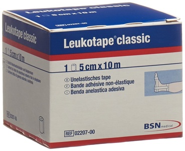Leukotape, Leukotape classic Pflasterband 10mx5cm (1 Stück), Leukotape classic Pflasterband (10m x 5cm)