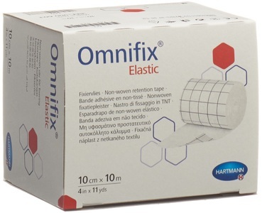 Hartmann, Hartmann Omnifix® elastic Fixiervlies 10 cm x 10 m, Omnifix Fixationsvlies elastic weiss 10cmx10m (1 Stk)