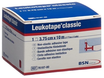 Leukotape, Leukotape classic Pflasterband 10mx3.75cm rot (1 Stück), Leukotape classic Pflasterband rot (10m x 3.75cm)
