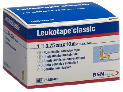 Leukotape, Leukotape® classic 3,75 cm x 10 m, Leukotape classic Pflasterband gelb (10m x 3.75cm)