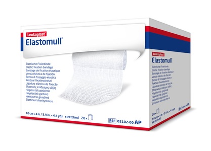 Elastomull, Elastomull Gazebinde weiss 4mx10cm (20 Stück), Elastomull elastische Fixierbinde 4mx10cm (20 Stk)