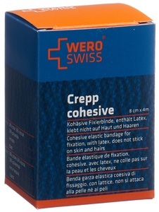 WERO SWISS, WERO SWISS Lux K-10 Elastische Fixierbinde 4mx8cm weiss (1 Stück), WERO SWISS Lux K-10 elastische Fixierbinde 4mx8cm weiss (1 Stk)