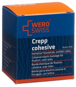 WERO SWISS, WERO SWISS Lux K-10 Elastische Fixierbinde 4mx6cm weiss (1 Stück), WERO SWISS Lux K-10 elastische Fixierbinde 4mx6cm weiss (1 Stk)