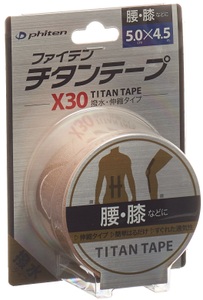 Phiten, Phiten Aquatitan Tape X30 5cmx4.5m elastisch EU (1 Stück), Phiten Aquatitan Tape X30, 5cmx4.5m, elastic (1 Stk)