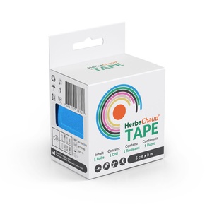 Herbachaud, HerbaChaud Tape 5cmx5m blau (1 Stück), HerbaChaud Tape 5cmx5m blau (1 Stk)