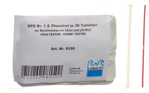 Labulit, Labulit Pool Tester refill (30 chlor+30 PH) (60 Stück), LABULIT Pooltester DPD Nr.1 & Phenolrot (2x30 Stk)