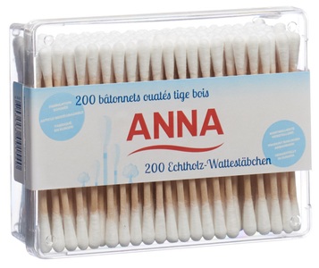 Anna, Anna Wattestäbchen Holz (200 Stück), Anna Wattestäbchen Holz (200 Stk)