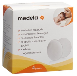 Medela, MEDELA Stilleinlagen waschbar 4 Stk., Medela Waschbare Stilleinlagen