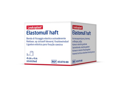 Elastomull, Elastomull Gazebinde weiss 4mx4cm (1 Stück), Elastomull haft Gazebinde weiss 4mx4cm Rolle (1 Stk)