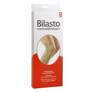 Bilasto, Bilasto Kniebandage je 2 Spiralfedern XXL beige (1 Stück), Bilasto Kniebandage mit Spiralfedern XXL beige