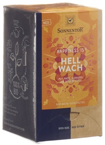 SONNENTOR, SONNENTOR Happiness is Hellwach Tee (18 Stück), SONNENTOR Happiness is Hellwach Tee Beutel 18 Stück