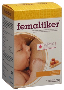 Femaltiker, femaltiker Nahrungsergänzungsmittel während der Stillzeit (12x7 g), FEMALTIKER Nahrungsergänzung Stillzeit 12 x 7.7 g