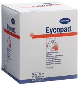 Eycopad, Eycopad Augenkompressen 70x56mm steril (25 Stück), Hartmann Eycopad® 56 x 70 mm