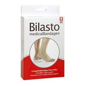 Bilasto, Bilasto Fussgelenkbandage M Ferse offen beige (1 Stück), Bilasto Fussgelenkbandage Ferse offen beige M (1 Stk)